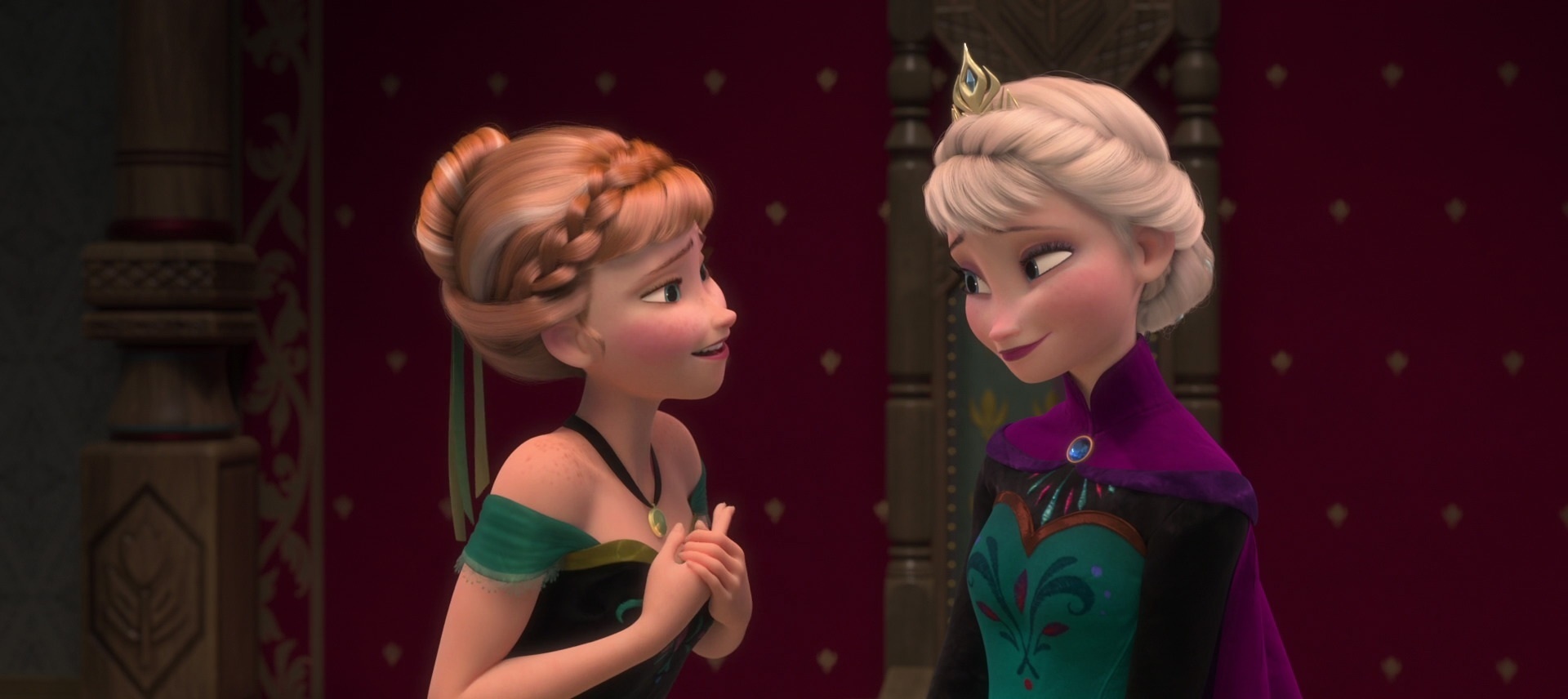 アナと雪の女王 エルサ 戴冠式ドレス - コスプレ